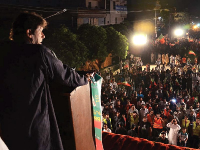 imran khan addressing a rally in a neighbourhood in rawalpindi on tuesday evening in a bid to garner support for pti candidates appearing in by elections on thursday photo online imran khan addressing a rally in a neighbourhood in rawalpindi on tuesday evening in a bid to garner support for pti candidates appearing in by elections on thursday photo online