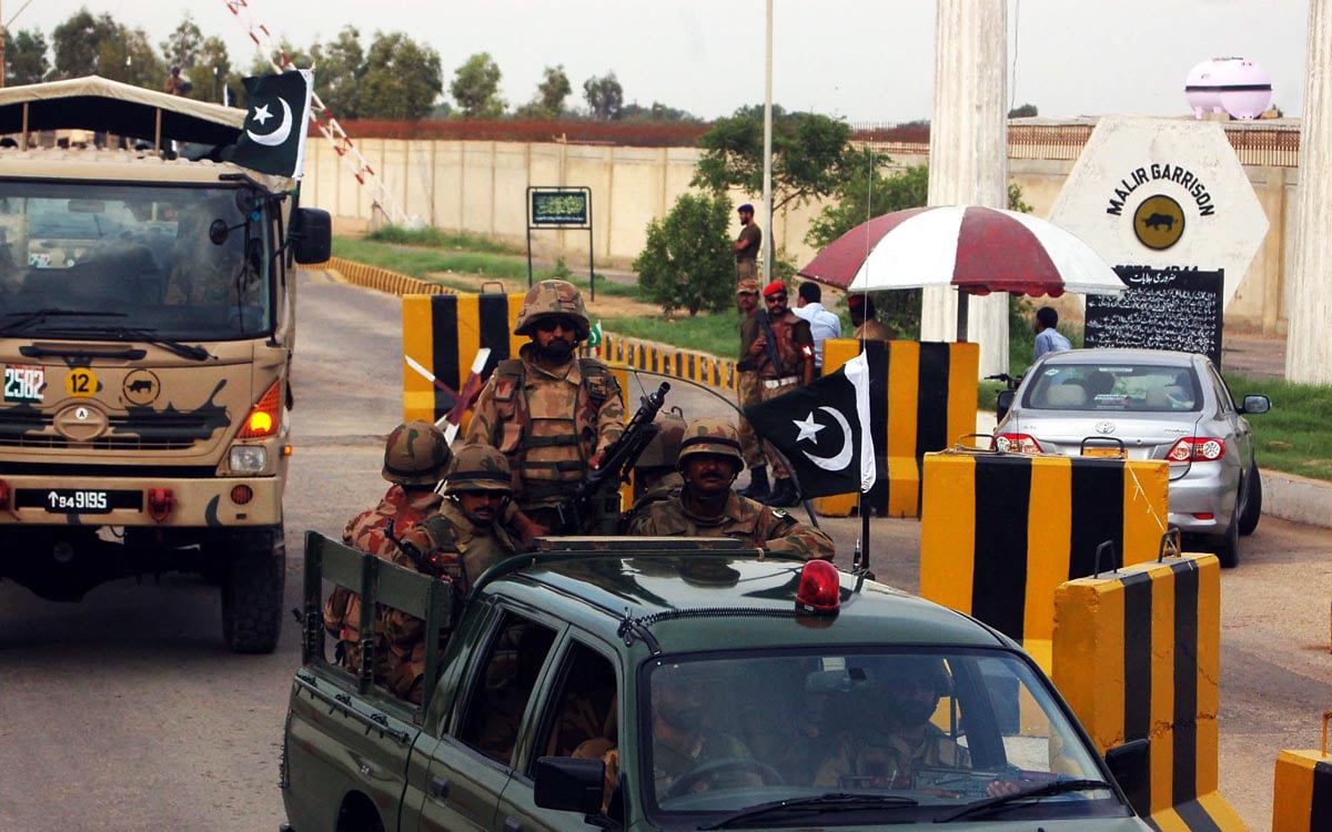 pakistan army troops moving towards polling stations for the upcoming bi elections in the city photo online