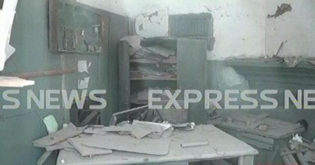 the ticketing counter at a railway station in chaman where the blast took place photo express the ticketing counter at a railway station in chaman where the blast took place photo express