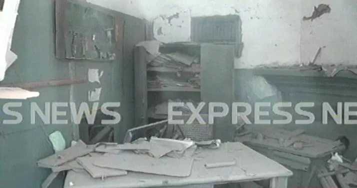 the ticketing counter at a railway station in chaman where the blast took place photo express the ticketing counter at a railway station in chaman where the blast took place photo express
