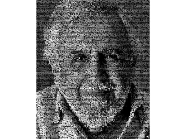 visual artist taqi shaheen pays tribute to the late columnist ardeshir cowasjee by creating his imagery using the latter s text on drones photo courtesy canvas galley visual artist taqi shaheen pays tribute to the late columnist ardeshir cowasjee by creating his imagery using the latter s text on drones photo courtesy canvas galley