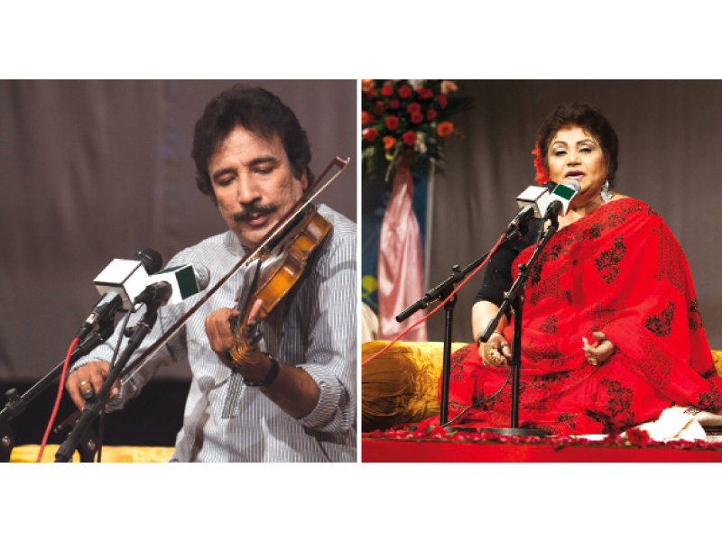 the event featured a diverse set of artists who performed various compositions of the musical legend photo myra iqbal express