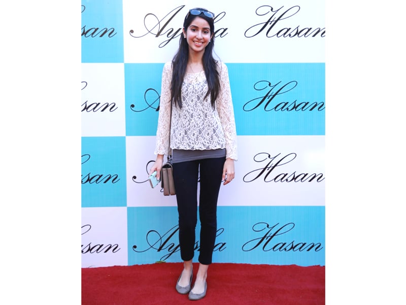 manaal at the ayesha hasan launch in karachi