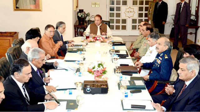 prime minister nawaz sharif chairing the meeting of defence committee of cabinet photo pid