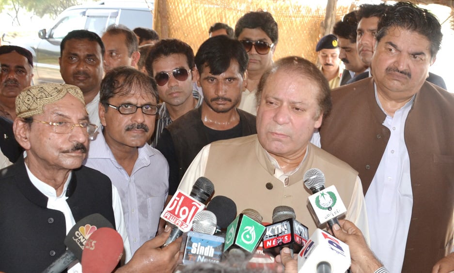 while talking to media persons during the visit sharif said that besides sindh the recent rains had affected khyber pakhtunkhwa punjab and some localities of the balochistan province also photo express