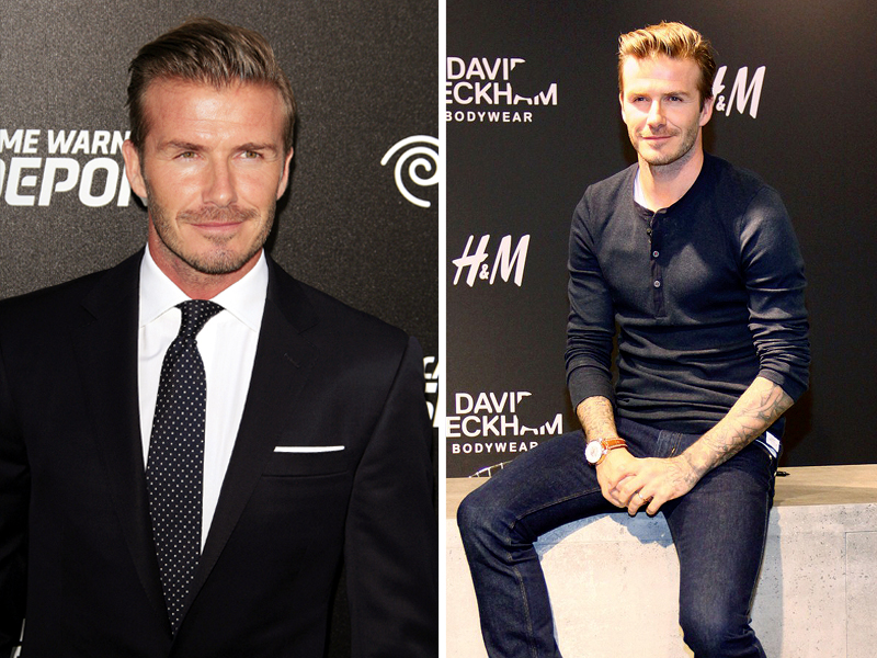 Style icon David Beckham