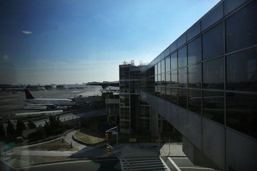 patrick campbell was arrested on wednesday as he arrived at the john f kennedy airport above from paris photo afp