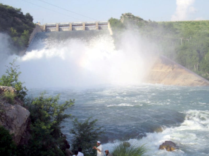 authorities open khanpur dam spillway spillways are used to release high inflows to prevent overflow and damage to the structure of the dam photo muhammad sadaqat express