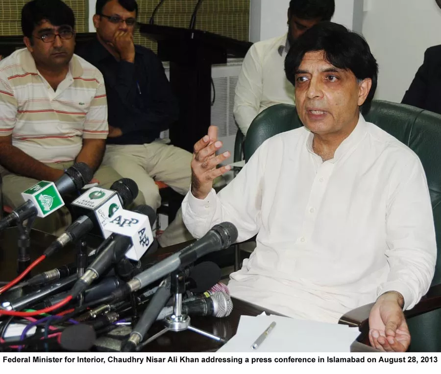 the interior ministry has almost completed its groundwork and will place its proposed plan before the next cabinet meeting in the first week of september says chaudhry nisar ali khan photo pid the interior ministry has almost completed its groundwork and will place its proposed plan before the next cabinet meeting in the first week of september says chaudhry nisar ali khan photo pid