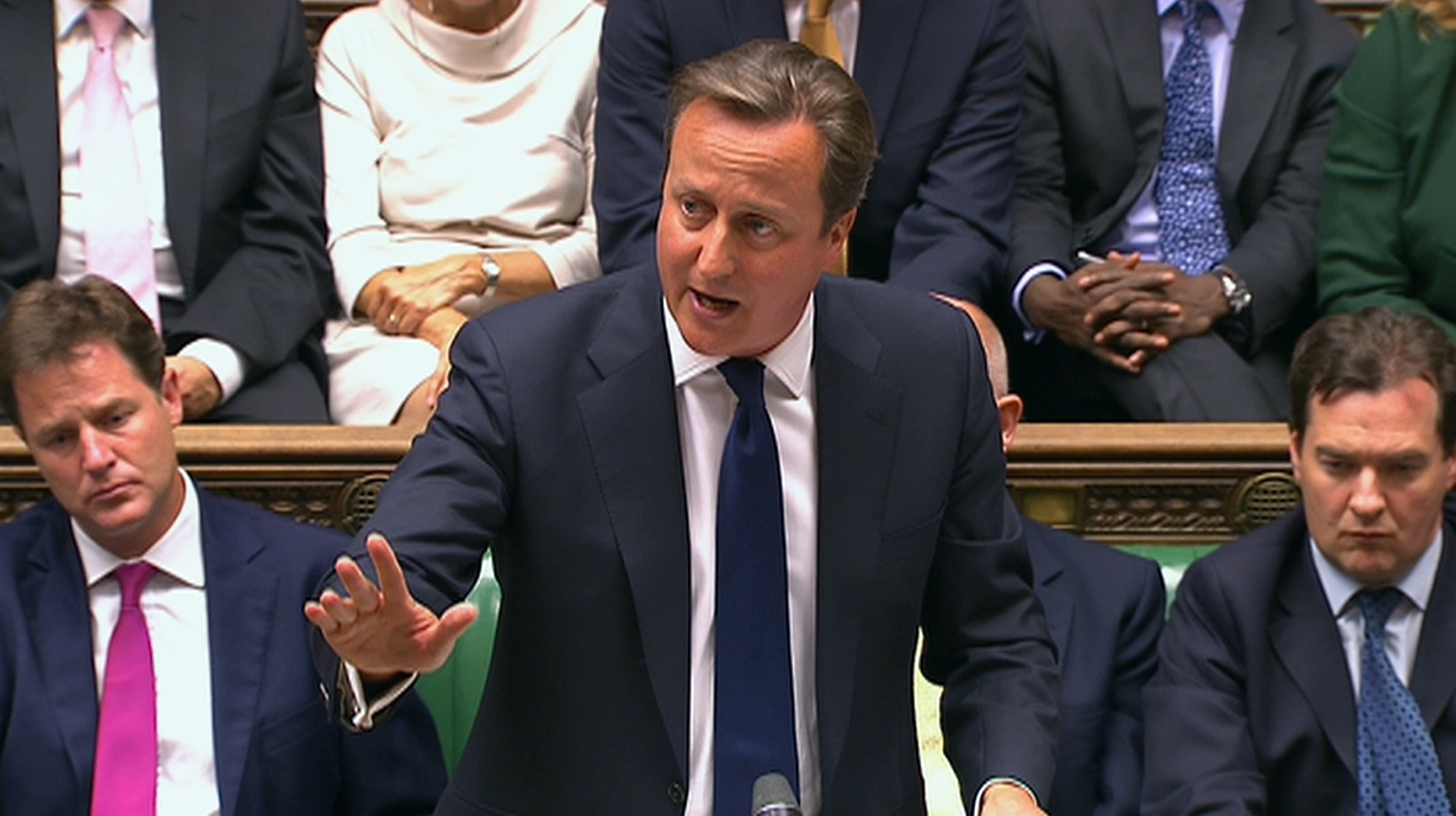 britain 039 s prime minister david cameron is seen addressing the house of commons photo reuters