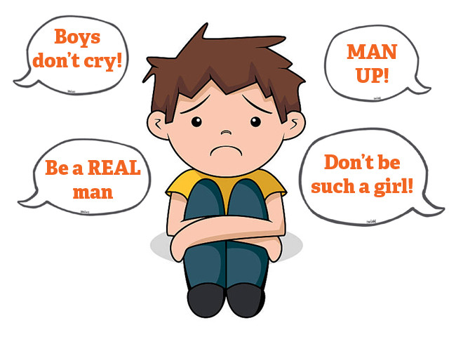 it bothers me to no end that he will if he hasn t already be expected to act like a man or man up in social situations it bothers me to no end that he will if he hasn t already be expected to act like a man or man up in social situations