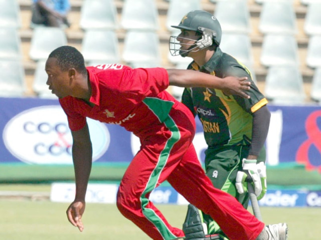 pakistan go into a must win match against zimbabwe today in harare photo afp pakistan go into a must win match against zimbabwe today in harare photo afp