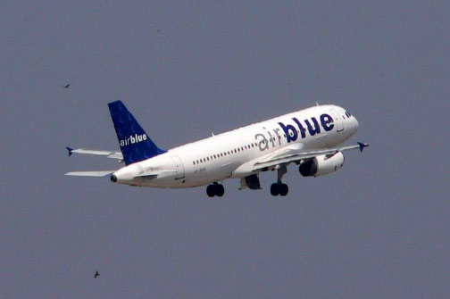over a dozen of airblue flights were delayed on sunday with hundreds of passengers stranded across the country as employees went on a temporary strike as they got to know about management s impending decision