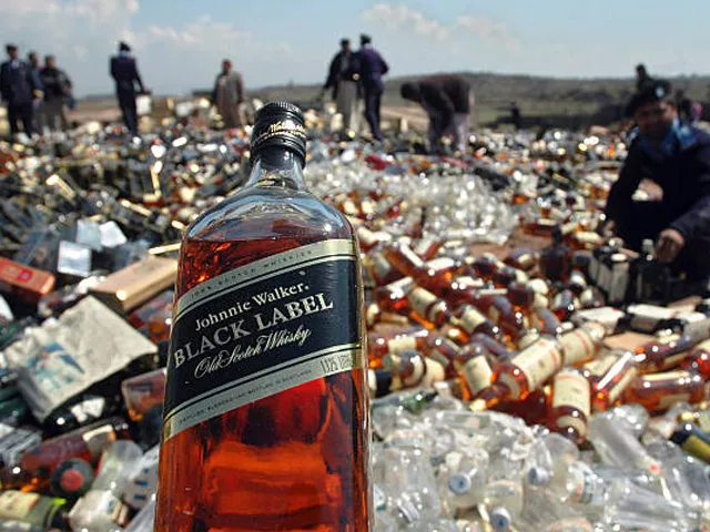 pakistani customs officials prepare destroy seized liquor on the outskirt of islamabad 14 march 2007 pakistani customs collectorate destroyed thousands of illicit liquor bottles smuggled into the country prohibition has been enforced in the islamic republic since the 1970s but clandestine production of alcohol is rampant especially in the rural areas officially two breweries operate in the country to provide liquor to non muslim communities who form three percent of the 150 million member muslim state photo getty pakistani customs officials prepare destroy seized liquor on the outskirt of islamabad 14 march 2007 pakistani customs collectorate destroyed thousands of illicit liquor bottles smuggled into the country prohibition has been enforced in the islamic republic since the 1970s but clandestine production of alcohol is rampant especially in the rural areas officially two breweries operate in the country to provide liquor to non muslim communities who form three percent of the 150 million member muslim state photo getty