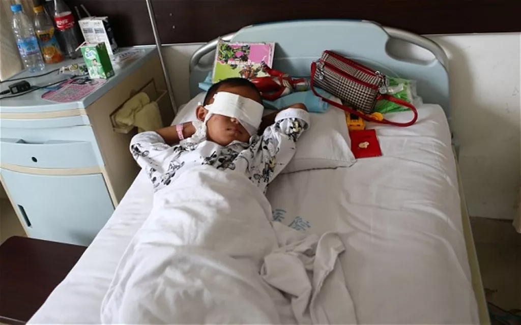 the six year old boy from northern china was drugged and had his eyes gauged out photo afp file the six year old boy from northern china was drugged and had his eyes gauged out photo afp file