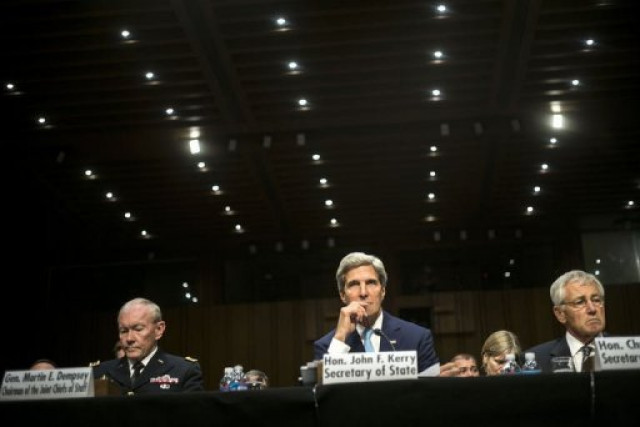 chairman of the joint chiefs of staff us army general martin e dempsey us secretary of state john kerry and us secretary of defense chuck hagel listen during a hearing of the senate foreign relations committee on capitol hill photo afp chairman of the joint chiefs of staff us army general martin e dempsey us secretary of state john kerry and us secretary of defense chuck hagel listen during a hearing of the senate foreign relations committee on capitol hill photo afp