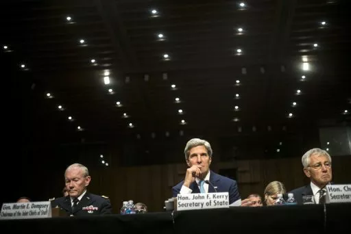 chairman of the joint chiefs of staff us army general martin e dempsey us secretary of state john kerry and us secretary of defense chuck hagel listen during a hearing of the senate foreign relations committee on capitol hill photo afp chairman of the joint chiefs of staff us army general martin e dempsey us secretary of state john kerry and us secretary of defense chuck hagel listen during a hearing of the senate foreign relations committee on capitol hill photo afp