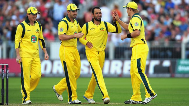ahmed did not have the brewer 039 s logo on his shirt during his debut in last week 039 s t20 matches against england photo afp ahmed did not have the brewer 039 s logo on his shirt during his debut in last week 039 s t20 matches against england photo afp