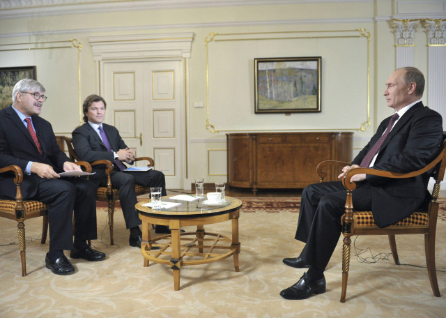 russian president vladimir putin r speaks during an interview on september 3 2013 putin said russia may approve a military operation in syria but such an operation can only be conducted with u n approval photo reuters russian president vladimir putin r speaks during an interview on september 3 2013 putin said russia may approve a military operation in syria but such an operation can only be conducted with u n approval photo reuters