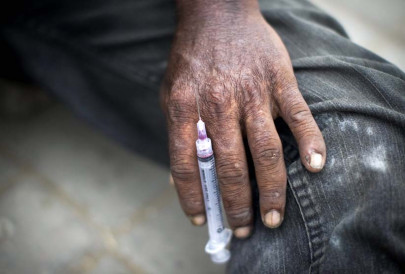 misrial road becomes hotbed of drug addicts