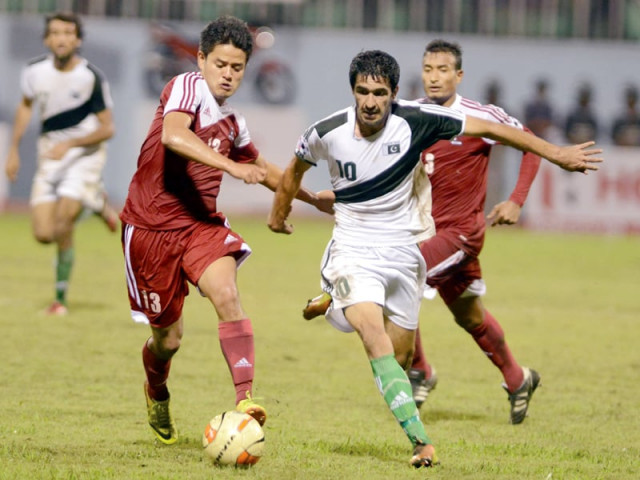 pakistan face an uphill task of keeping themselves in the running after failing to register wins against nepal and india in their saff encounters photo afp pakistan face an uphill task of keeping themselves in the running after failing to register wins against nepal and india in their saff encounters photo afp