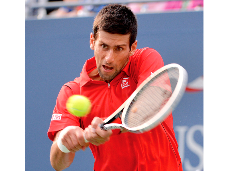 djokovic won the first 25 points on his serve in the match triumphed in the final 15 games and faced his only break point in the last game against granollers to seal victory photo afp