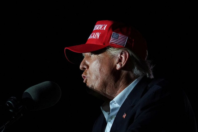 former us president donald trump speaks during a rally in robstown texas us october 22 2022 photo reuters go nakamura file photo former us president donald trump speaks during a rally in robstown texas us october 22 2022 photo reuters go nakamura file photo