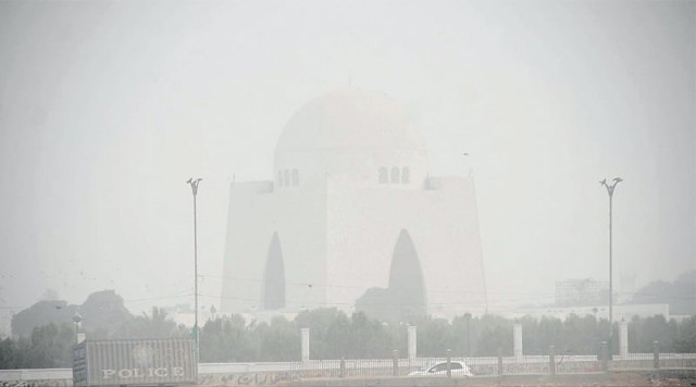 mazar i quaid is enveloped in haze as smog like conditions prevailed in the city on saturday photo online mazar i quaid is enveloped in haze as smog like conditions prevailed in the city on saturday photo online
