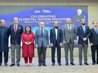 prime minister muhammad shehbaz sharif in a group photo with owners of telecommunications companies who participated in the spectrum auction license ceremony on thursday credit government of pakistan x