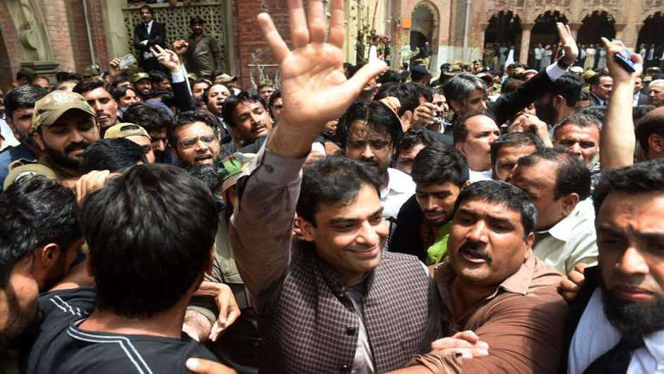 PML-N Vice-President Hamza Shehbaz. PHOTO: AFP/FILE