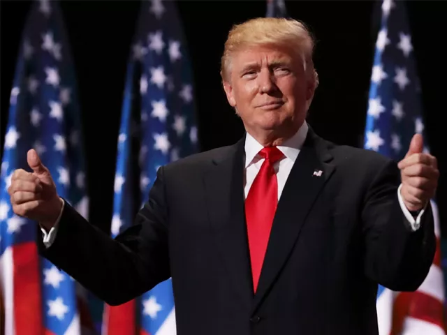 donald trump gives two thumbs up to the crowd during the evening session of the republican national convention day four photo getty donald trump gives two thumbs up to the crowd during the evening session of the republican national convention day four photo getty