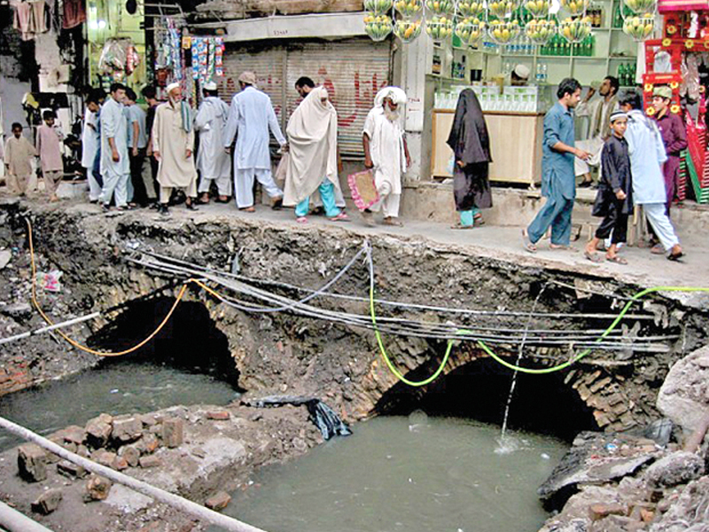 the phc had ordered a clean up operation of the centuries old shahi khata which has suffered at the hands of negligent authorities photo file