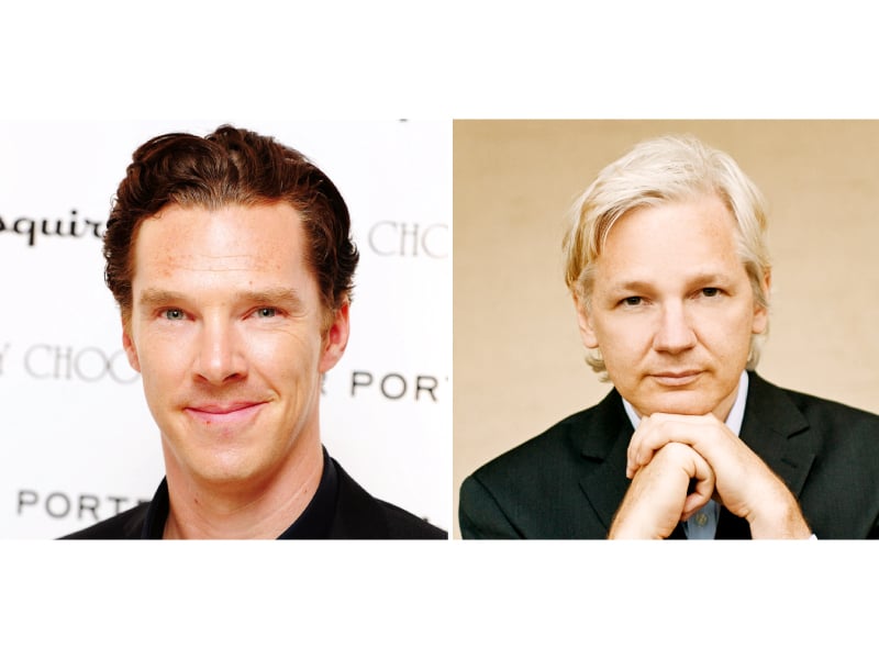 actor benedict cumberbatch plays the role of the founder of wikileaks julian assange in the movie photo file