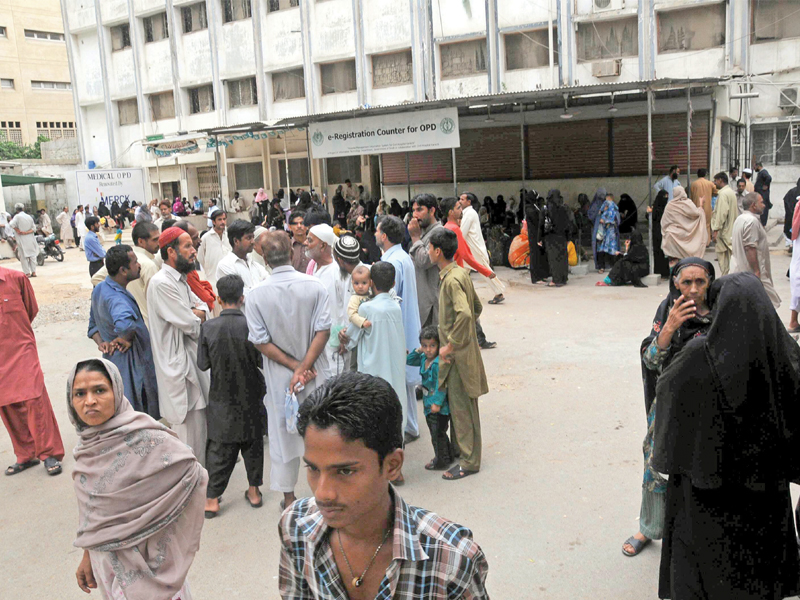 this file photo of the civil hospital s courtyard shows patients and their attendants at a loss due to doctors strike against the alleged maltreatment of one of their colleagues at the hospital