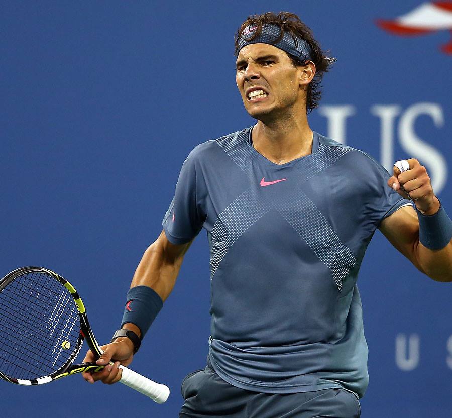 the victory improved nadal 039 s career total to 13 grand slam wins moving him into third on the all time list behind roger federer 17 and pete sampras 14 photo afp