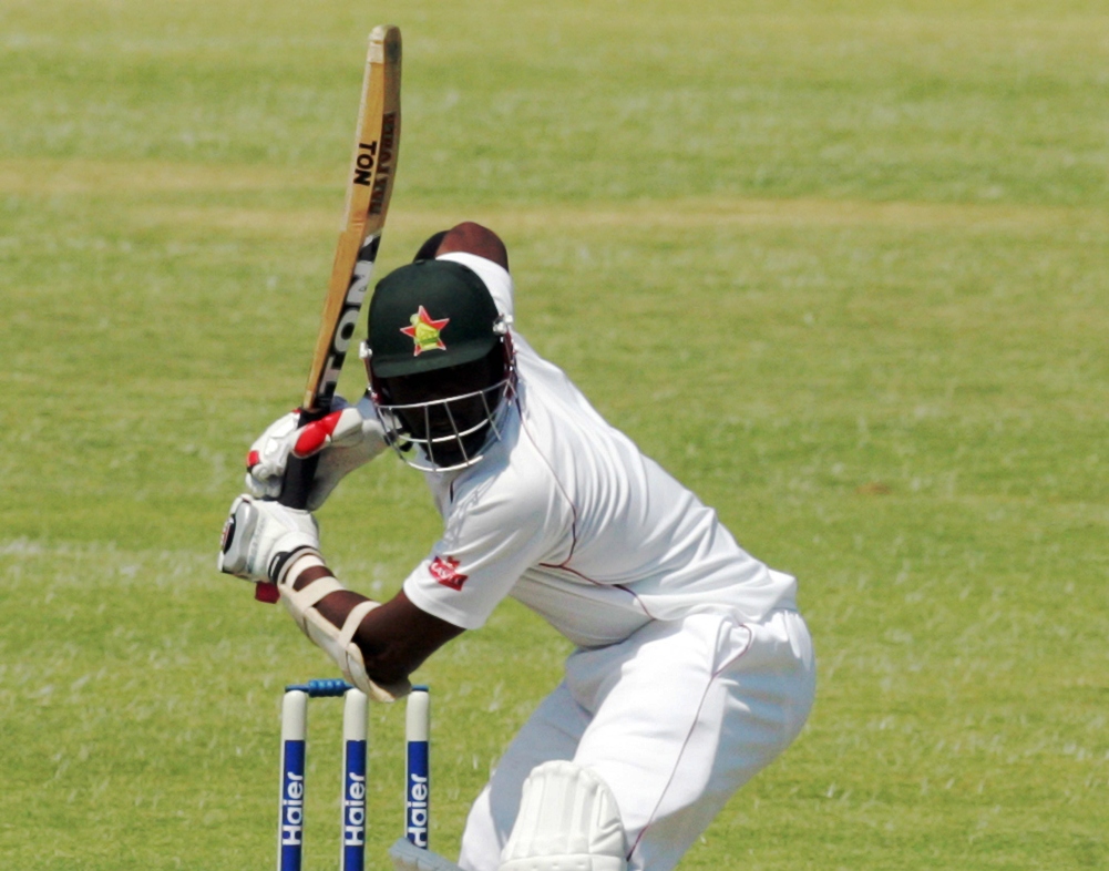 zimbabwe 039 s hamilton masakadza bats during the first day of the second test match between pakistan and hosts zimbabwe at the harare sports club on september 10 2013 photo afp