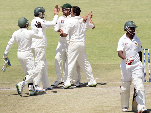 pakistan endured a frustrating morning as it took them more than an hour and one ball short of 20 overs to capture the last two zimbabwe wickets photo afp file pakistan endured a frustrating morning as it took them more than an hour and one ball short of 20 overs to capture the last two zimbabwe wickets photo afp file