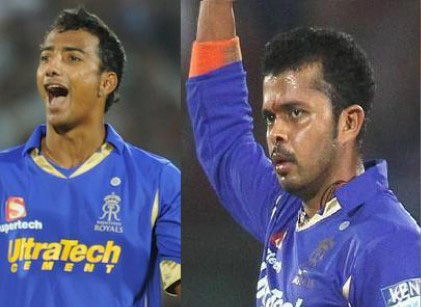 sreesanth and chavan have been banned for life from playing any representative cricket or in any way being associated with the activities of the bcci or its affiliates says bcci photo file