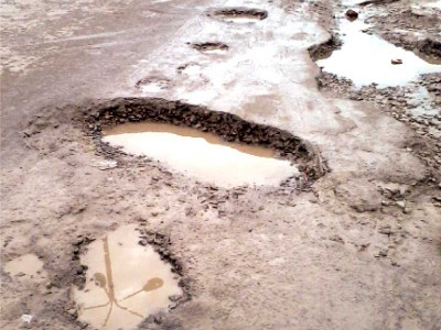 damaged by rains no maintenance work on roads