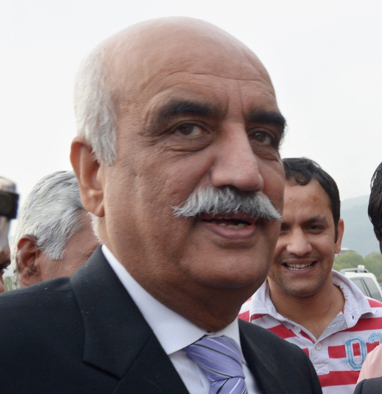 khursheed shah calls gen kayani to convey civilian resolve to tackle terrorism photo afp