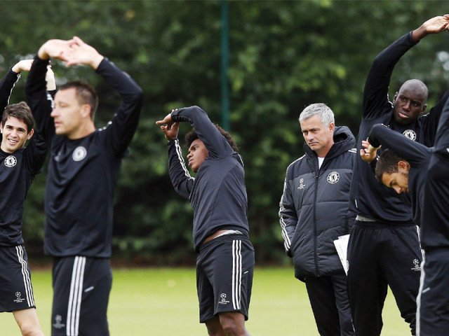 chelsea will begin their champions league campaign as favourites to progress in top spot from a group featuring fc basel schalke and steaua bucharest photo reuters