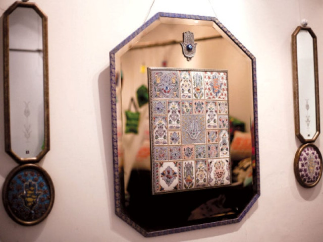 the collection is made unique by the designer s use of tiles from her personal antique collection photo myra iqbal express