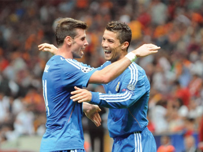 uefa champions league ronaldo reminds bale who is boss at real madrid