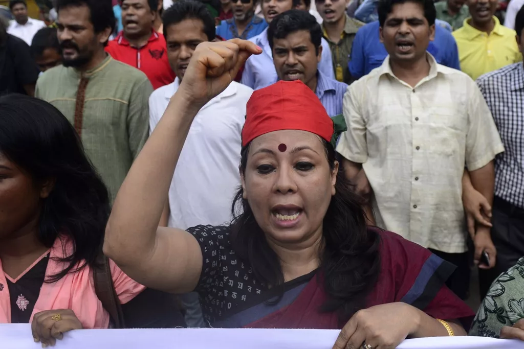 bangladeshi social activists shout anti strike slogans during rally against a strike called by bangladesh jamaat e islami photo afp bangladeshi social activists shout anti strike slogans during rally against a strike called by bangladesh jamaat e islami photo afp