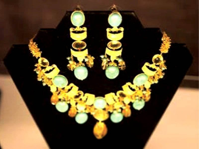 gold exhibition designer launches jewellery line at l atelier