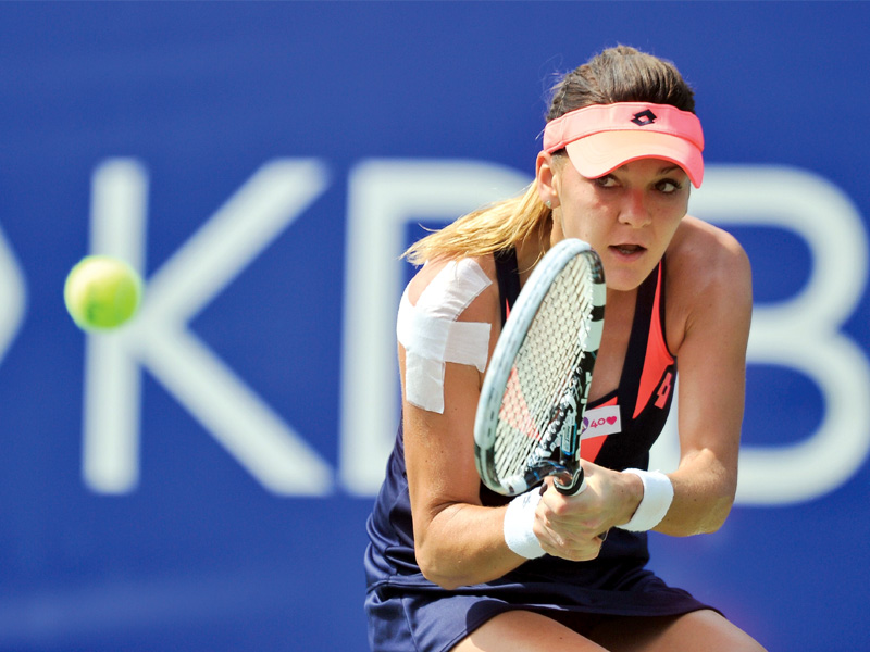 radwanska hardly seemed to break sweat as her powerful service overwhelmed arruabarrena from the start photo afp