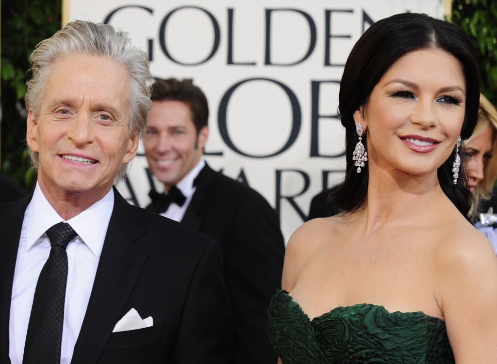 actor michael douglas is hopeful that things between him and his wife catherine zeta jones will improve photo file