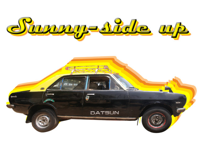 karachi s nissan sunny b110 taxis may be old but they are never idle photo by athar khan design by asif ali karachi s nissan sunny b110 taxis may be old but they are never idle photo by athar khan design by asif ali