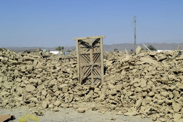 the rubble of a house is seen after it collapsed following the quake in balochistan photo reuters the rubble of a house is seen after it collapsed following the quake in balochistan photo reuters