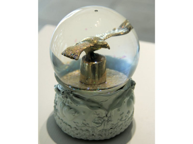 snow globe of cheel chowk for rs8 000 are part of madiha sikander s exhibition photo courtesy koel gallery snow globe of cheel chowk for rs8 000 are part of madiha sikander s exhibition photo courtesy koel gallery